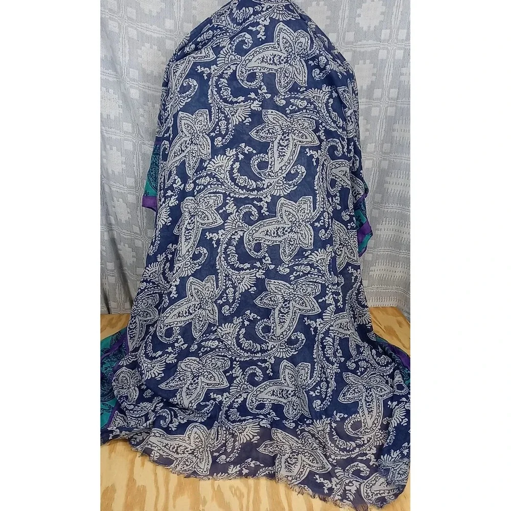 Vintage Stole Multi Use Shawl Women's Wrap‎ One Size Scarf Hair Kerchief NWT